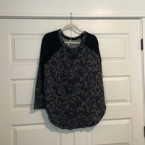 Free people black and gray sweater medium